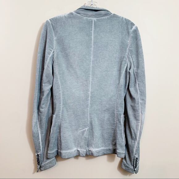 Liebeskind Gray Knit Felpa Three Button Blazer - Picture 4 of 5